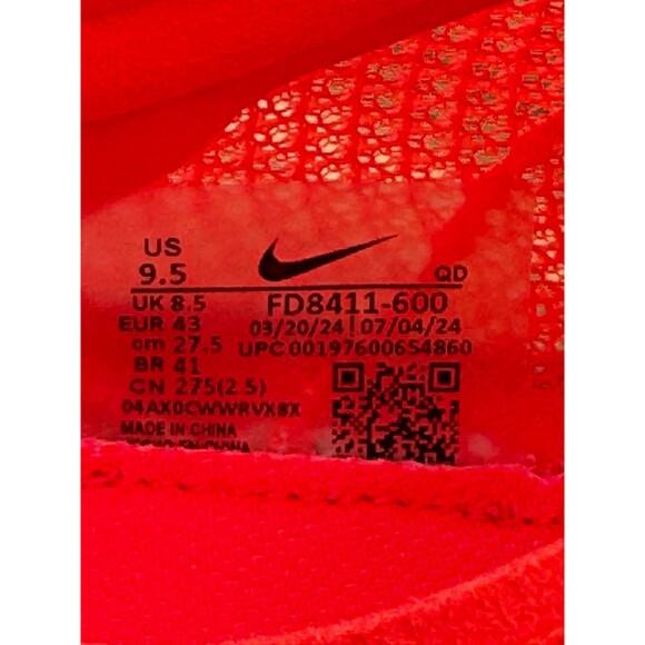 NIKE Air Zoom Victory 2 Crimson Track Spikes Orange Mens FD8411-600 Size 9.5 main image 6